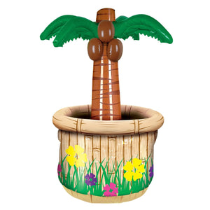 Luau Party Inflatable Palm Tree Cooler - Bulk 6 Pack