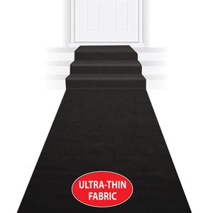 Bulk Black Carpet Poly Runner (Case of 6) by Beistle