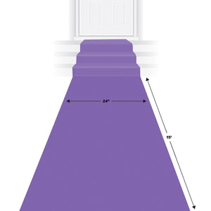 Bulk Purple Carpet Poly Runner (Case of 6) by Beistle