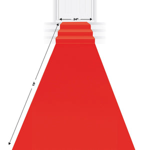 Bulk Awards Night Red Poly Carpet Runner (Case of 6) by Beistle