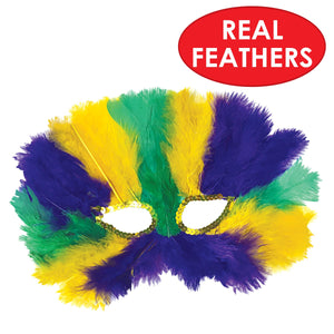 Mardi Gras Feather Mask Assortment