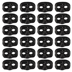 Mardi Gras Party Supplies - Black Half Mask