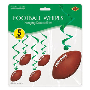 Bulk Football Party Hanging Whirls (Case of 30) by Beistle