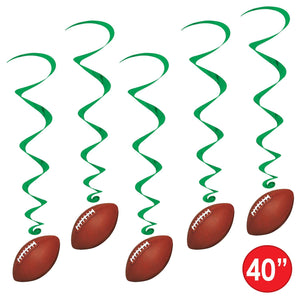 Bulk Football Party Hanging Whirls (Case of 30) by Beistle