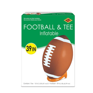 Bulk Football Party Inflatable Football & Tee Set by Beistle