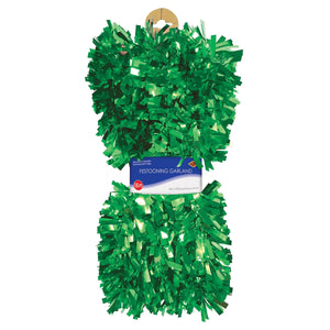 Fire Resistant Gleam 'N Fest Festooning Garland - green