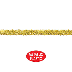 Fire Resistant Gleam 'N Fest Festooning Garland - gold