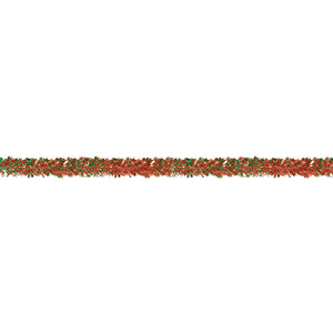 Christmas 6-Ply Metallic Festooning Garland - red/green - Bulk 12 Pack