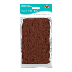 Bulk Fish Netting brown (Case of 12) by Beistle