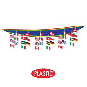 Party Supplies - International Flag Ceiling Decor