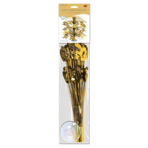 Bulk 50 Cascade Centerpiece - Gold (Case of 6) by Beistle