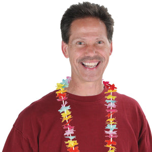 Beistle Floral Lei (Pack of 50) - Luau Party Leis, Luau Party Supplies, Luau Stuff to Wear