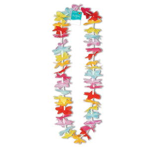 Beistle Floral Lei (Pack of 50) - Luau Party Leis, Luau Party Supplies, Luau Stuff to Wear