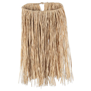 Luau Party Adult Raffia Hula Skirt - Natural (31"W x 28"L) - Bulk 12 Pack