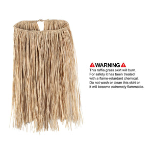 Luau Party Supplies - Teen Raffia Hula Skirt - natural