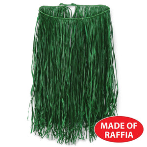 Extra Large Raffia Hula Skirt - green