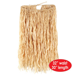 Bulk Luau Party Adult Raffia Hula Skirt (Case of 12) by Beistle