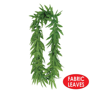 Beistle Tropical Fern Leaf Lei (Pack of 12) - Luau Party Leis, Luau Party Supplies, Luau Stuff to Wear