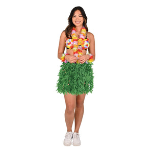 Luau Party Supplies - Tropical Fern Leaf Hula Skirt - green