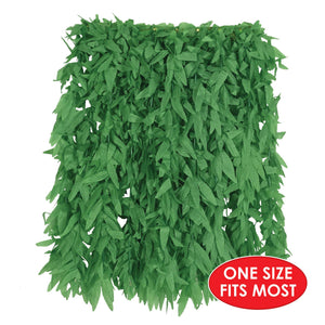 Luau Party Supplies - Tropical Fern Leaf Hula Skirt - green