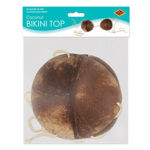 Bulk Coconut Bikini Top (Case of 12) by Beistle