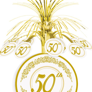 Bulk 50th Anniversary Centerpiece (Case of 12) by Beistle