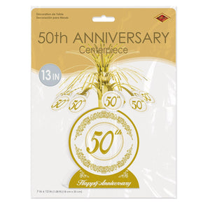 Bulk 50th Anniversary Centerpiece (Case of 12) by Beistle