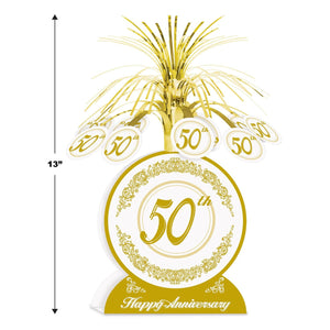 Bulk 50th Anniversary Centerpiece (Case of 12) by Beistle