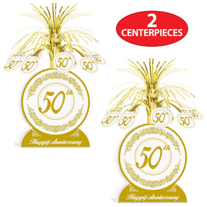 Bulk 50th Anniversary Centerpiece (Case of 12) by Beistle