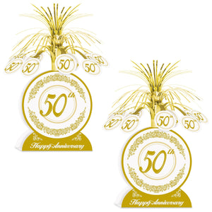 Bulk 50th Anniversary Centerpiece (Case of 12) by Beistle