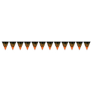 Flame Party Pennant Banner - Bulk 12 Pack