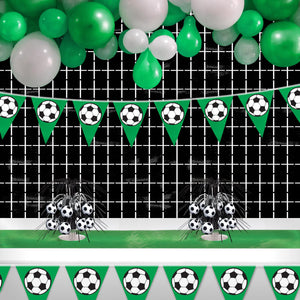 Sports Party Supplies - Soccer Ball Pennant Banner