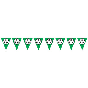 Soccer Ball Party Pennant Banner - Bulk 12 Pack