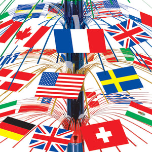 Bulk International Flag Cascade Centerpiece (Case of 6) by Beistle