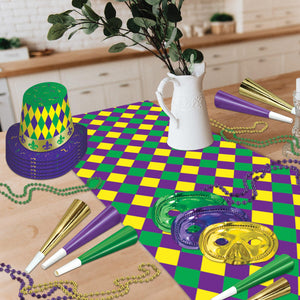 Printed Mardi Gras Table Runner