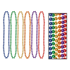 Bulk Party Bead Necklaces Small Round (Case of 720) by Beistle