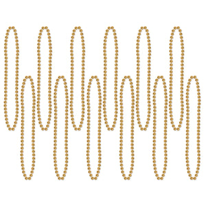 Party Bead Necklaces gold - Bulk 720 Pack