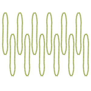 Party Bead Necklaces Light green - Bulk 720 Pack