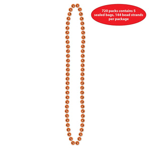 Party Costume Accessories: Party Bead Necklaces - Small Round