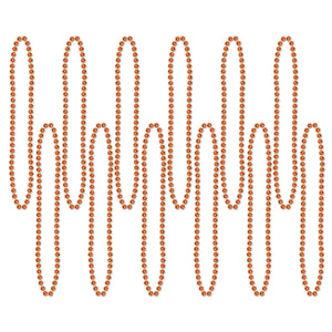 Party Bead Necklaces orange - Bulk 720 Pack