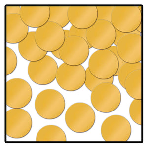 Party Confetti Dots gold (1 Oz per Pack) - Bulk/12 Packs