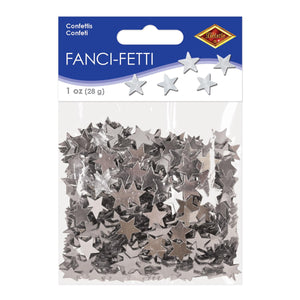 Awards Night Party Supplies - confetti Stars - silver