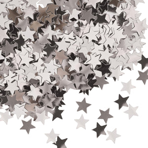 Confetti Stars Party Decoration silver (1 Oz per Pack) - Bulk/12 Packs