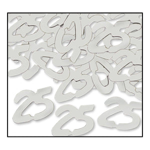 Confetti 25th Anniversary Silhouettes silver (0.5 Oz/Pkg) - Bulk/12 Packs