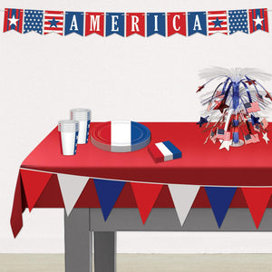 Bulk Red, White & Blue Pennant Banner (Case of 12) by Beistle