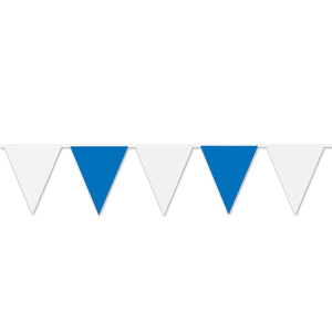 Oktoberfest Blue/White Pennant Banner - Bulk 12 Pack