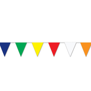 30 ft. Multi-Color Party Pennant Banner - Bulk 12 Pack