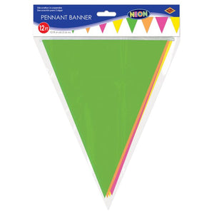 Beistle Bulk Neon Pennant Banner - 12 Pack