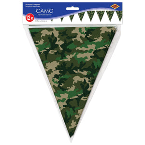 Redneck Party Supplies - Camo Flag Pennant Banner