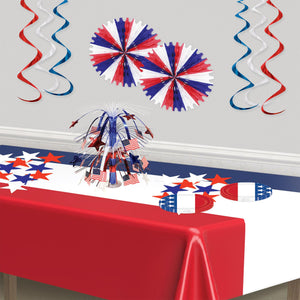 RWB Flag and Star Cascade Centerpiece